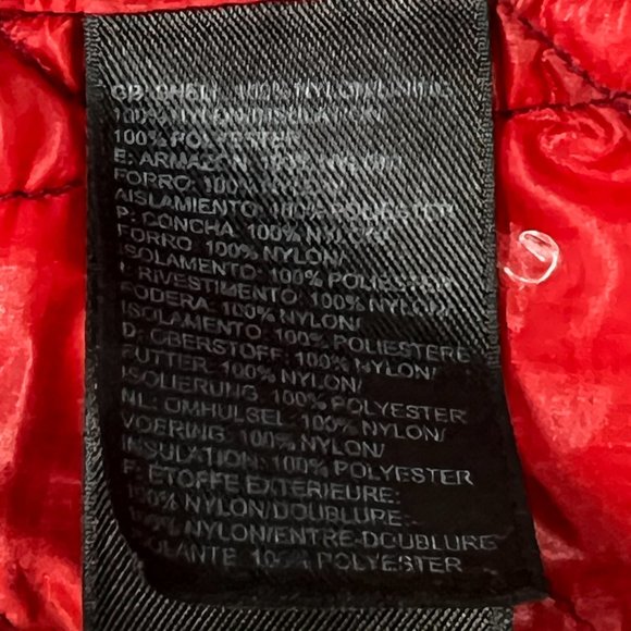 The North Face Thermoball Eco Jacket Womens Small Red Puffer Quilted - Picture 11 of 12